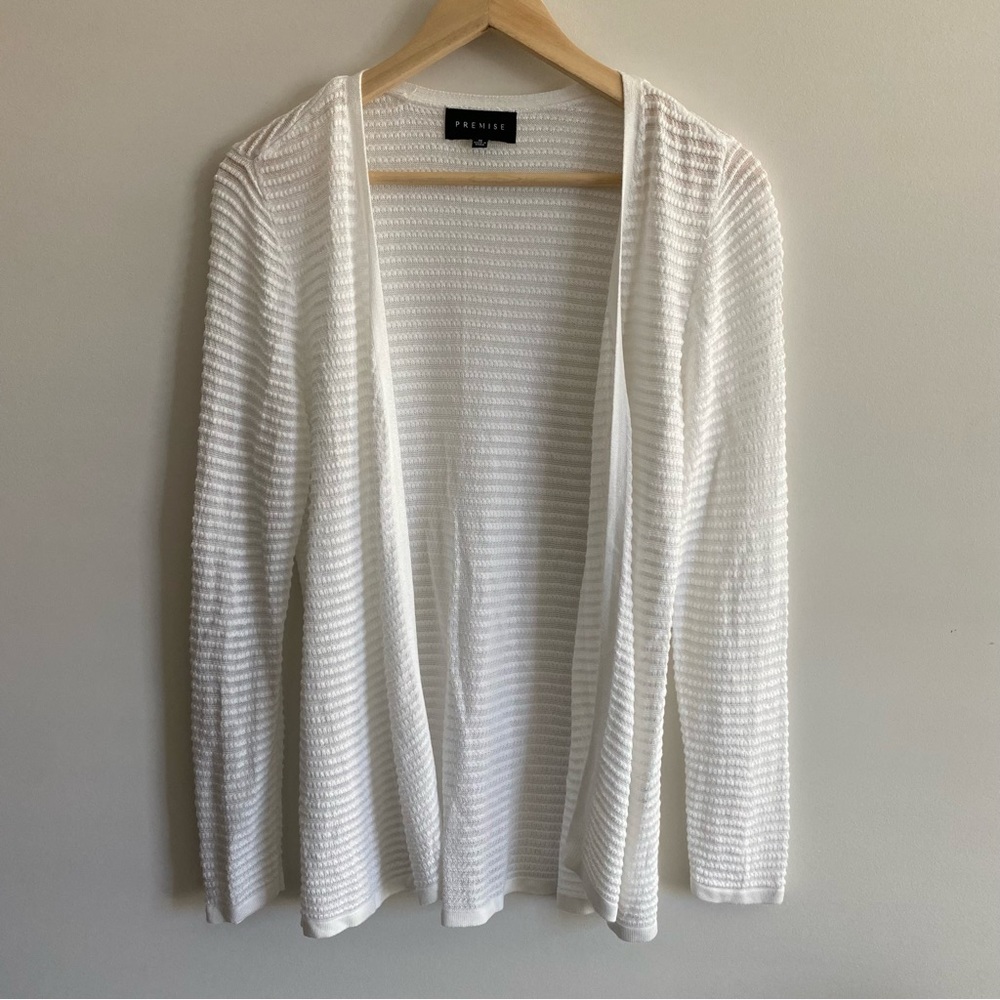 NWOT White Cardigan Size Medium